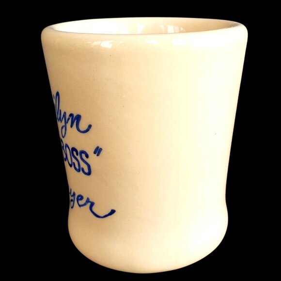 Vintage Bob Williams Hand-Painted Ceramic Mug "Marilyn The Boss Thayer" 1960s - Picture 3 of 8